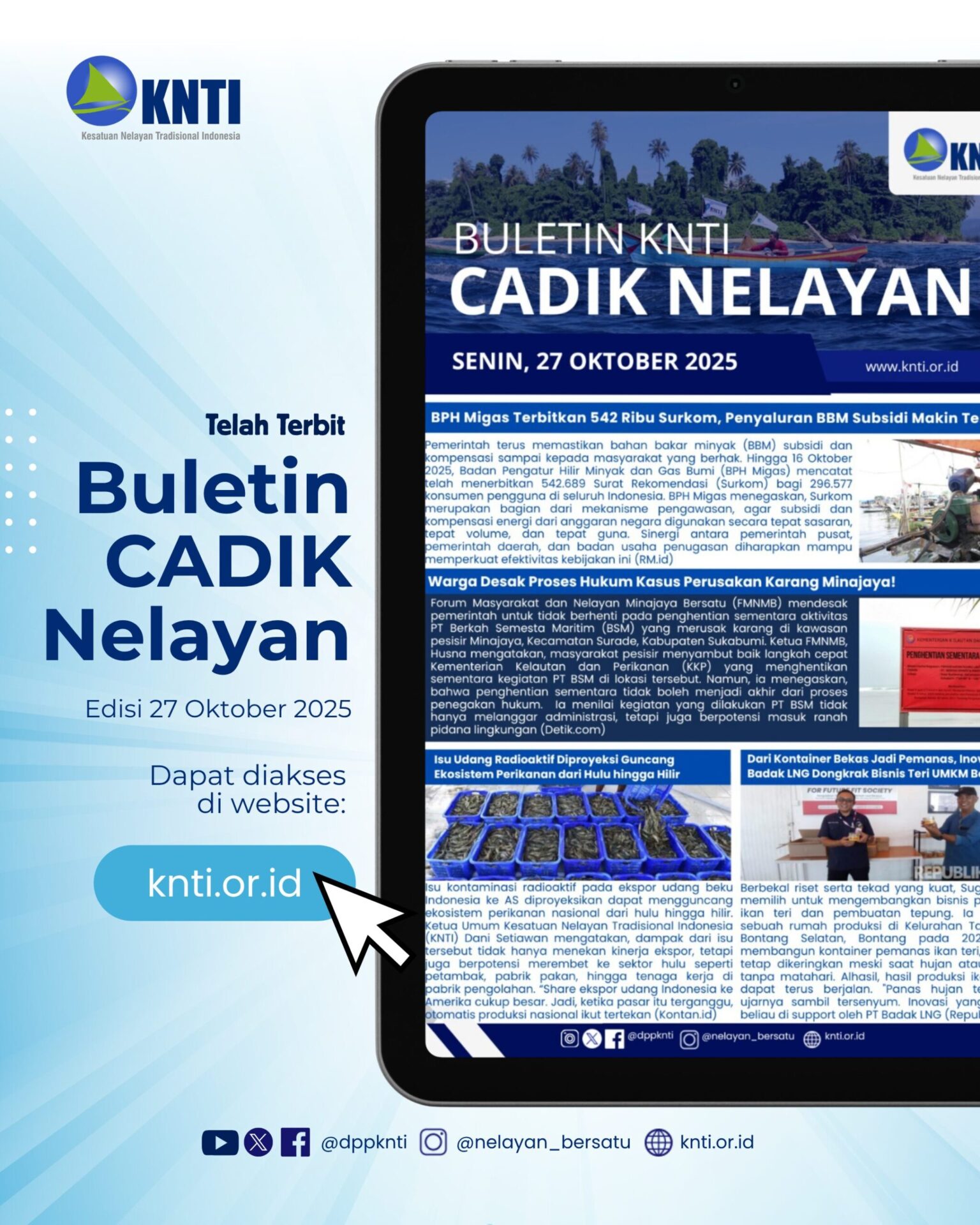 CADIK Nelayan Edisi 27 Oktober 2025
