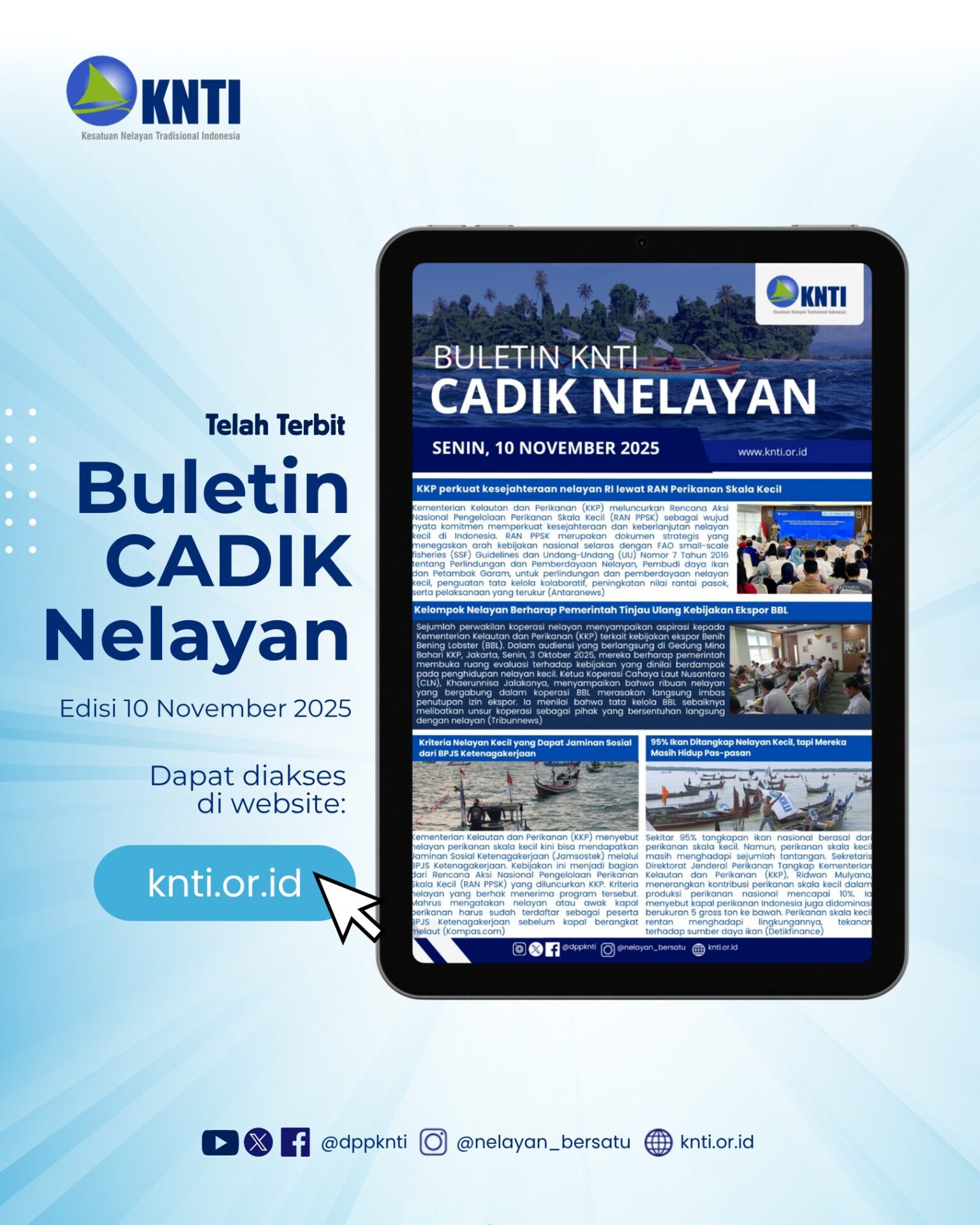 CADIK Nelayan edisi 10 November 2025